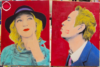 Andy Warhol Pop Art Portrait for Two