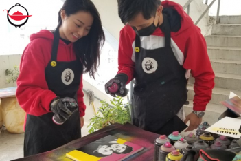 Private Stencil Pop Art Workshop For Two