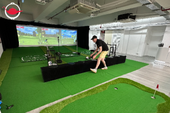 教練指導雙人室內高爾夫球模擬體驗